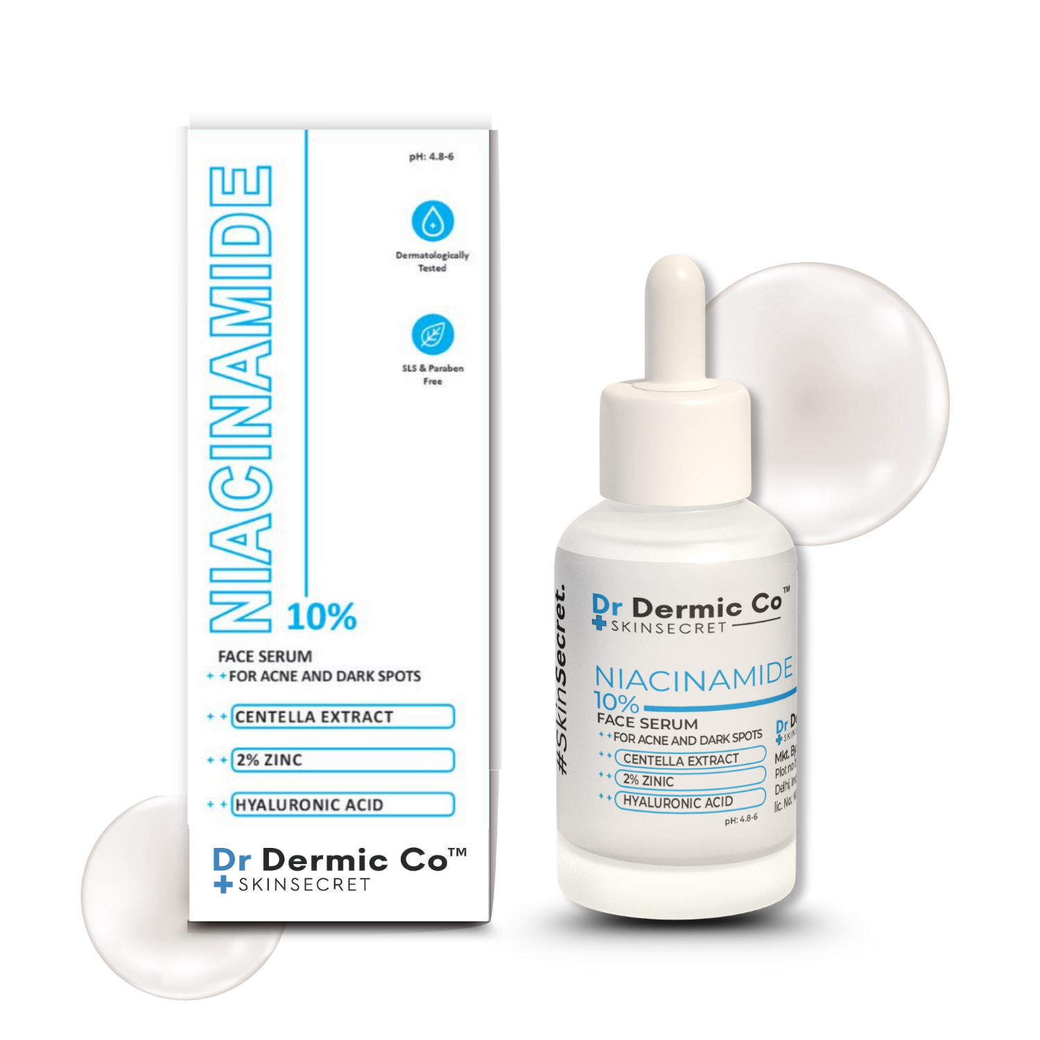 10% Niacinamide Face Serum with Centella Extract, 2% Zinc & Hyaluronic Acid