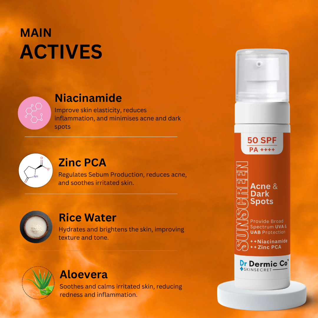 Acne & Dark Spots Sunscreen SPF 50: Clear, Protected, and Radiant Skin - Image 3