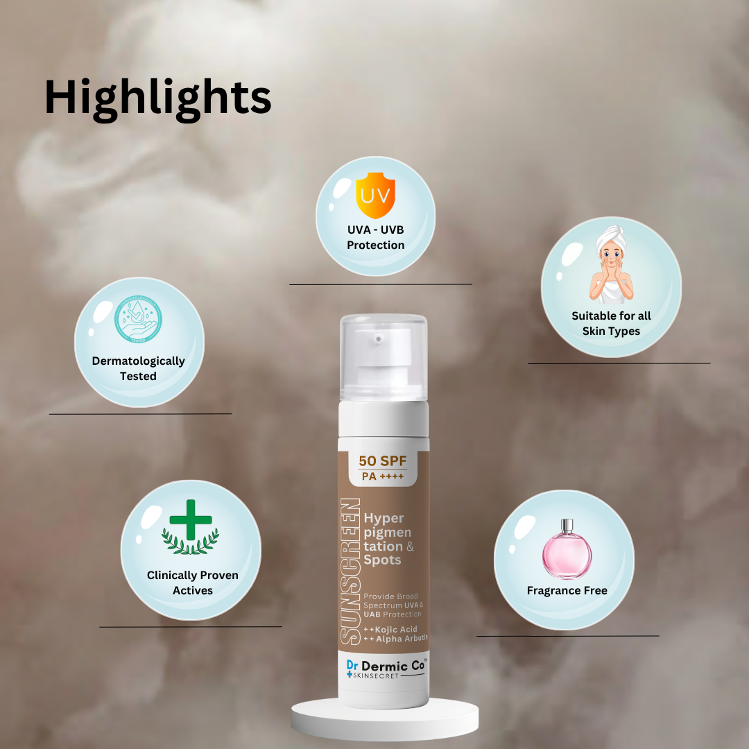 Hyperpigmentation & Dark Spots Sunscreen SPF 50: Brighten, Protect, and Rejuvenate - Image 4