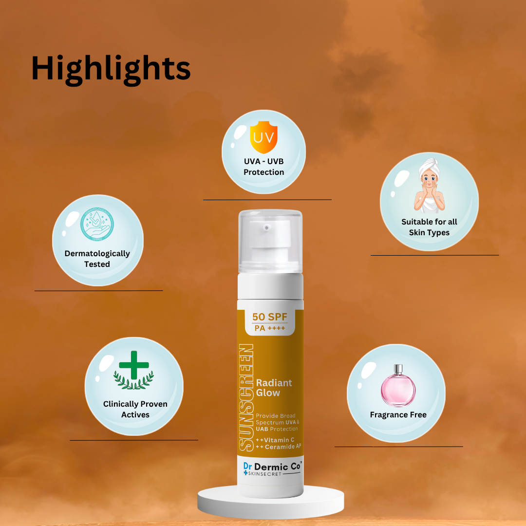 Radiant Glow Sunscreen SPF 50: Protection and Radiance in One - Image 4