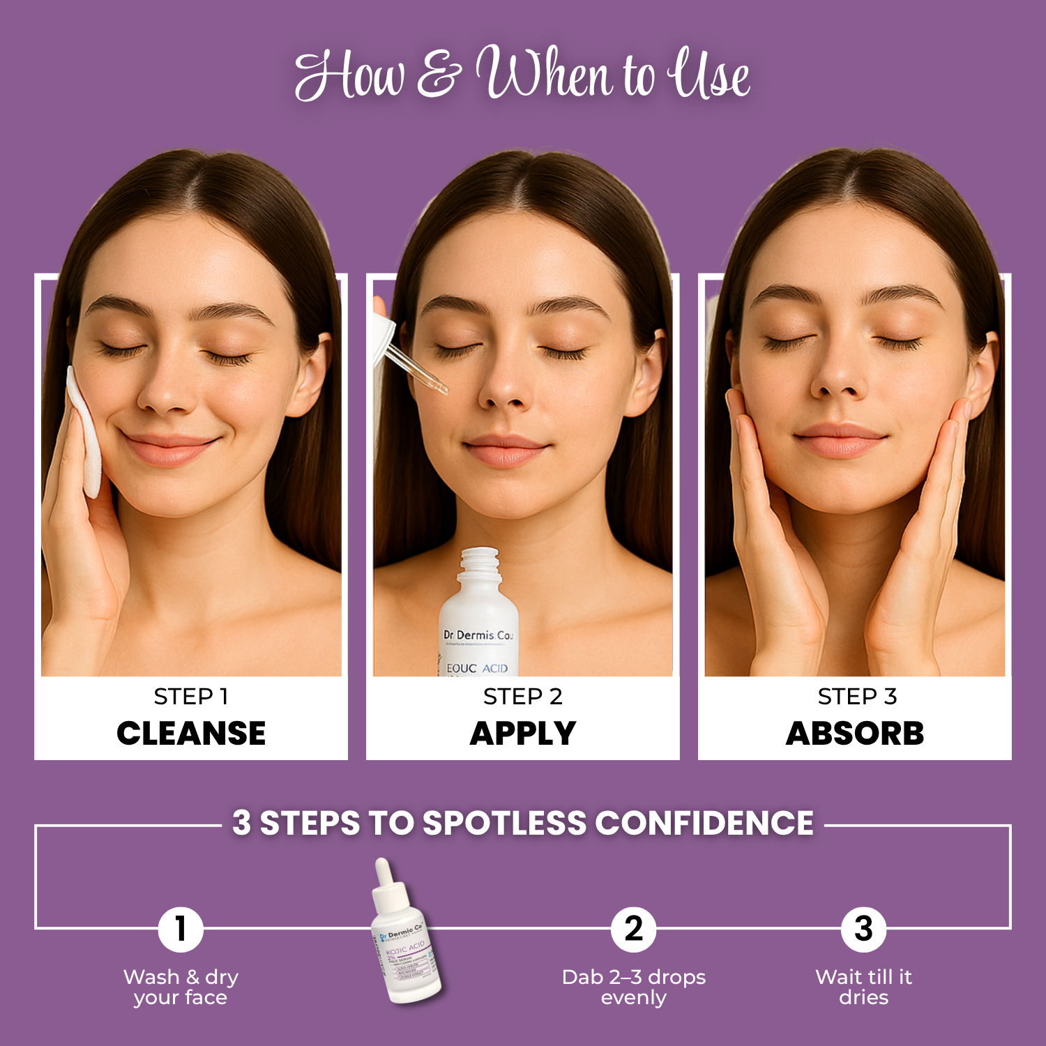 2% Kojic Acid Face Serum with Alpha Arbutin, Niacinamide & Licorice Extract - Image 6