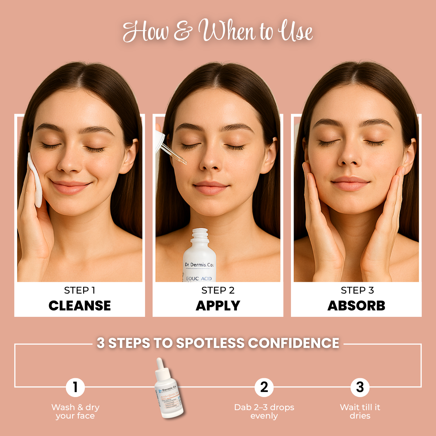 30% AHA + 2% BHA Face Serum with L-Glutathione, Salicylic Acid & Camellia Sinensis - Image 6