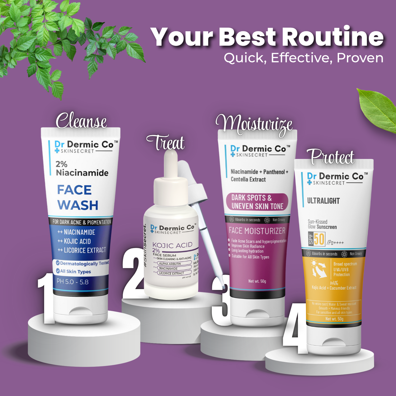 2% Kojic Acid Face Serum with Alpha Arbutin, Niacinamide & Licorice Extract - Image 7