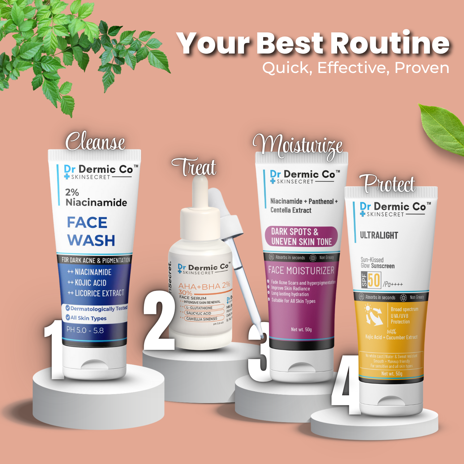 30% AHA + 2% BHA Face Serum with L-Glutathione, Salicylic Acid & Camellia Sinensis - Image 7