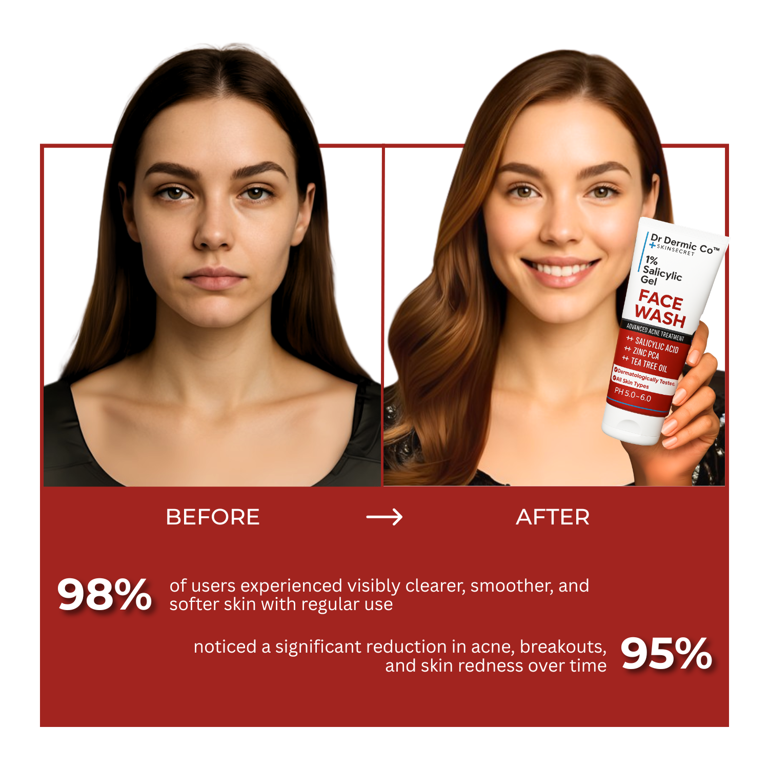1% Salicylic Gel Face Wash - Image 3