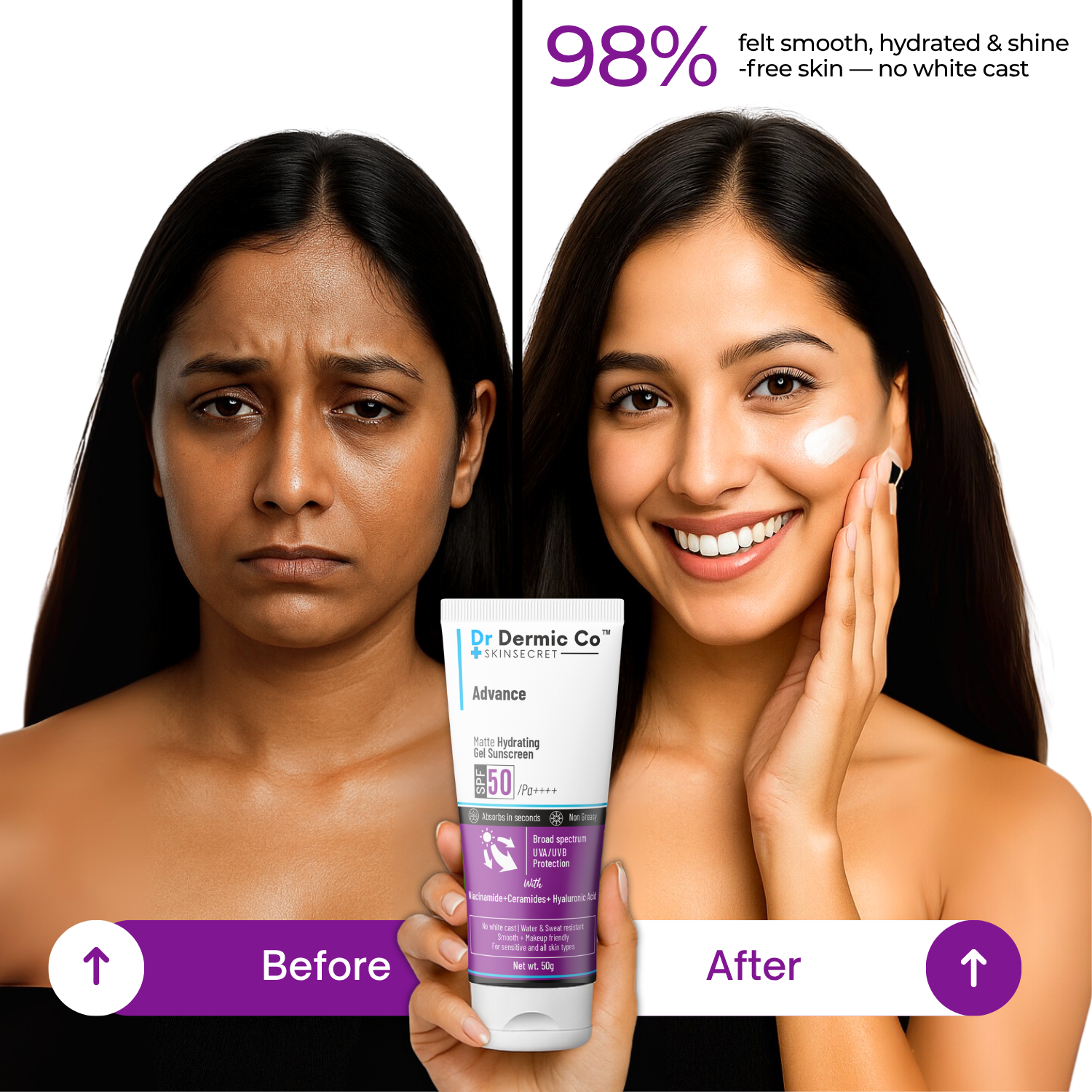 Advanced | Matt Hydrating | Gel Sunscreen - Image 3