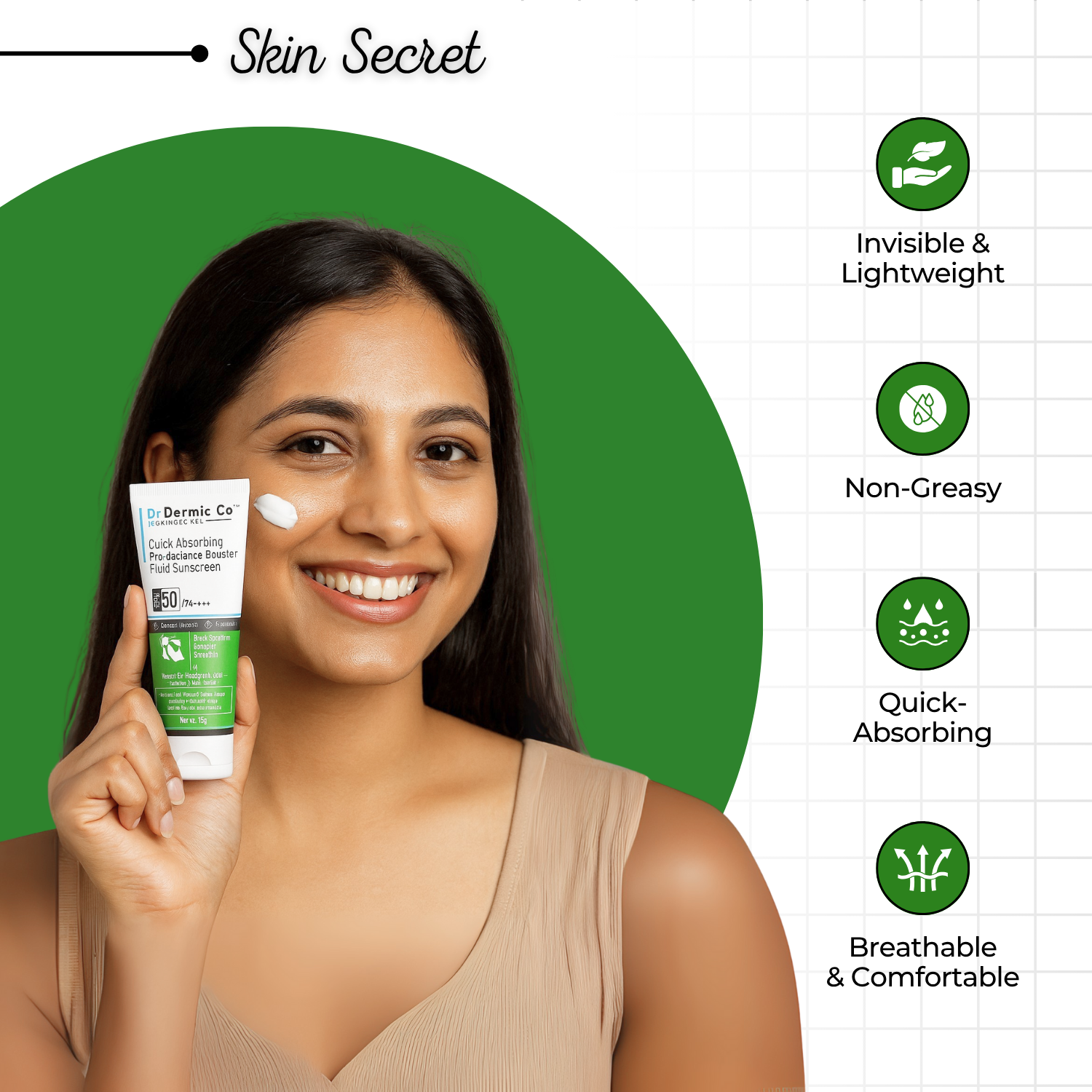 Quick Absorbing| Pro-Radiance Booster| Fluid Sunscreen. - Image 5