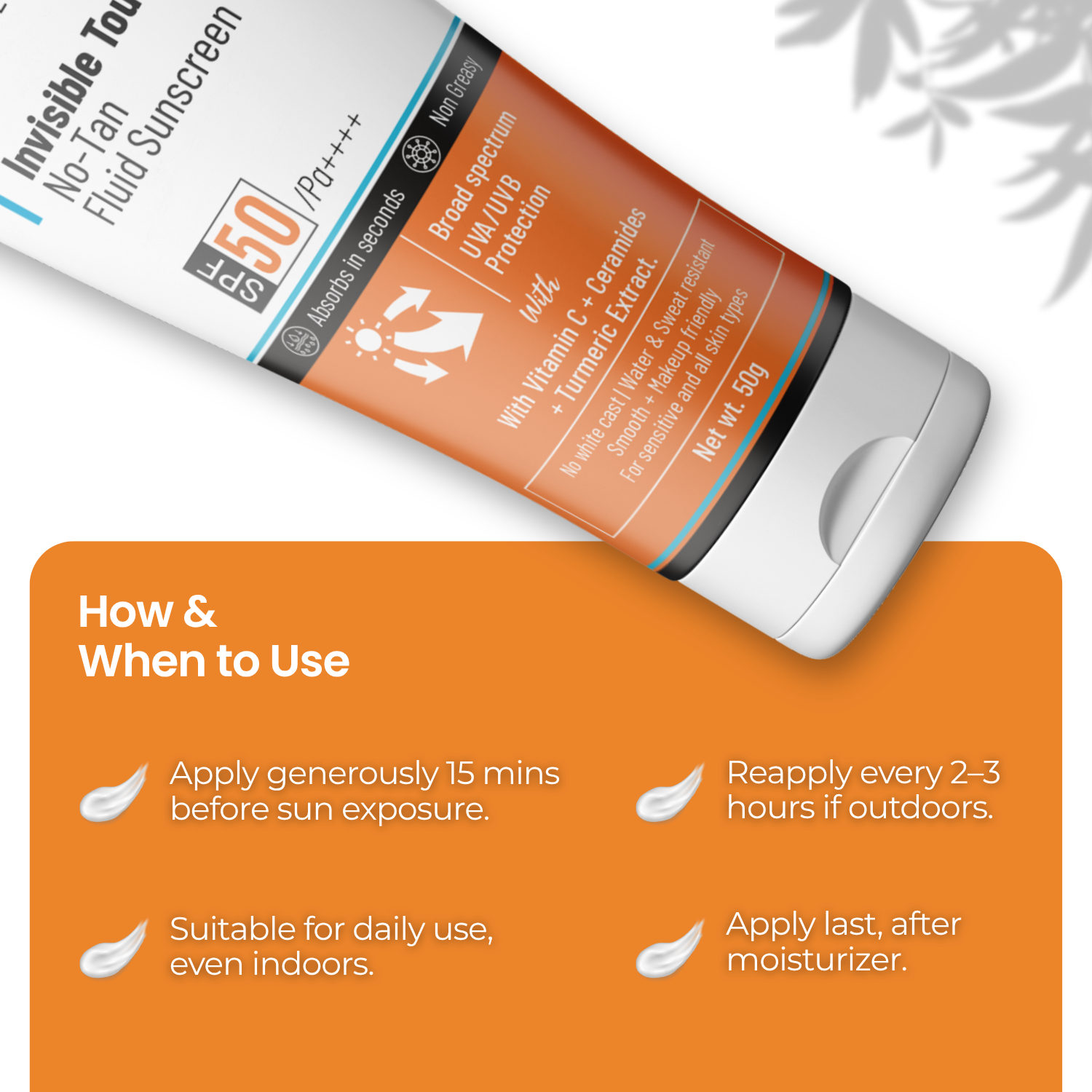 Invisible Touch | No-Tan | Fluid Sunscreen - Image 6