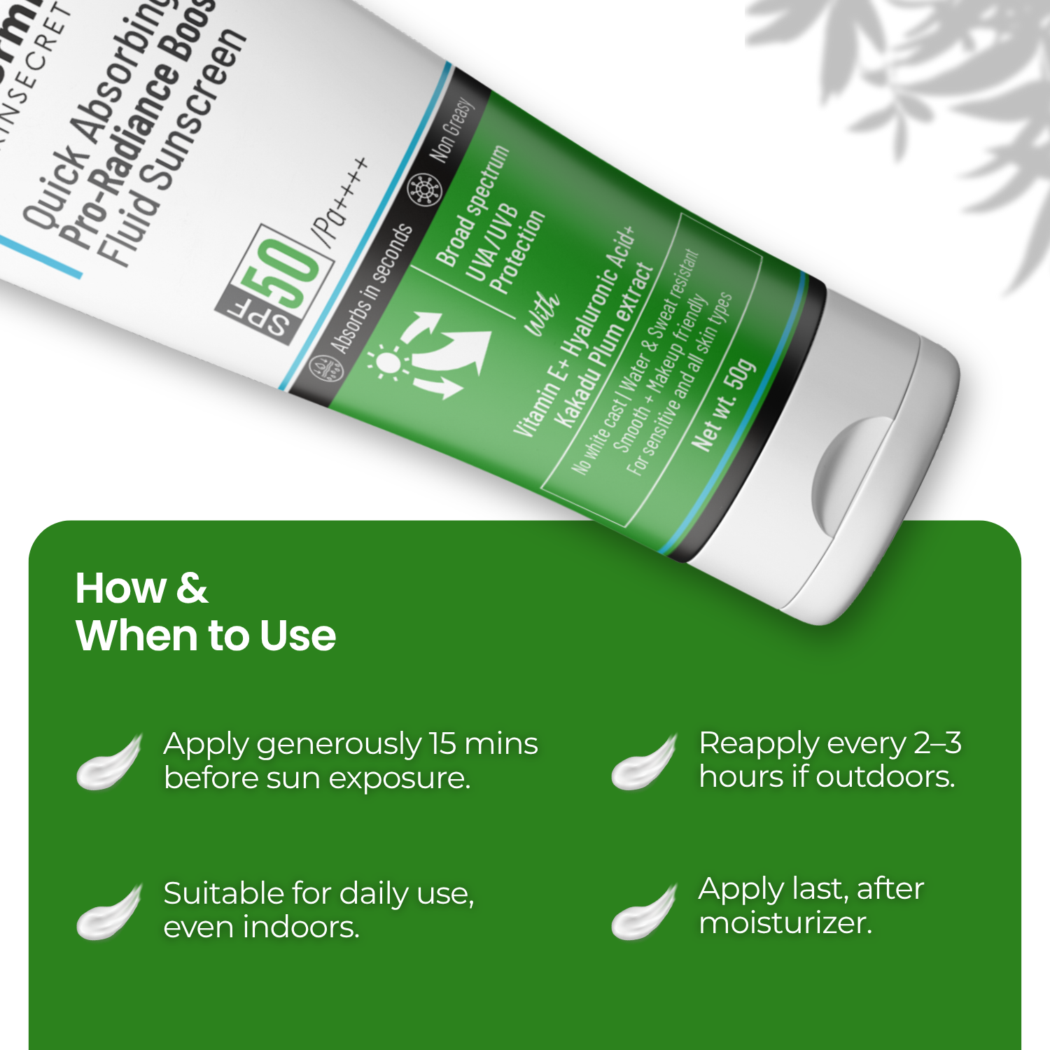 Quick Absorbing| Pro-Radiance Booster| Fluid Sunscreen. - Image 6