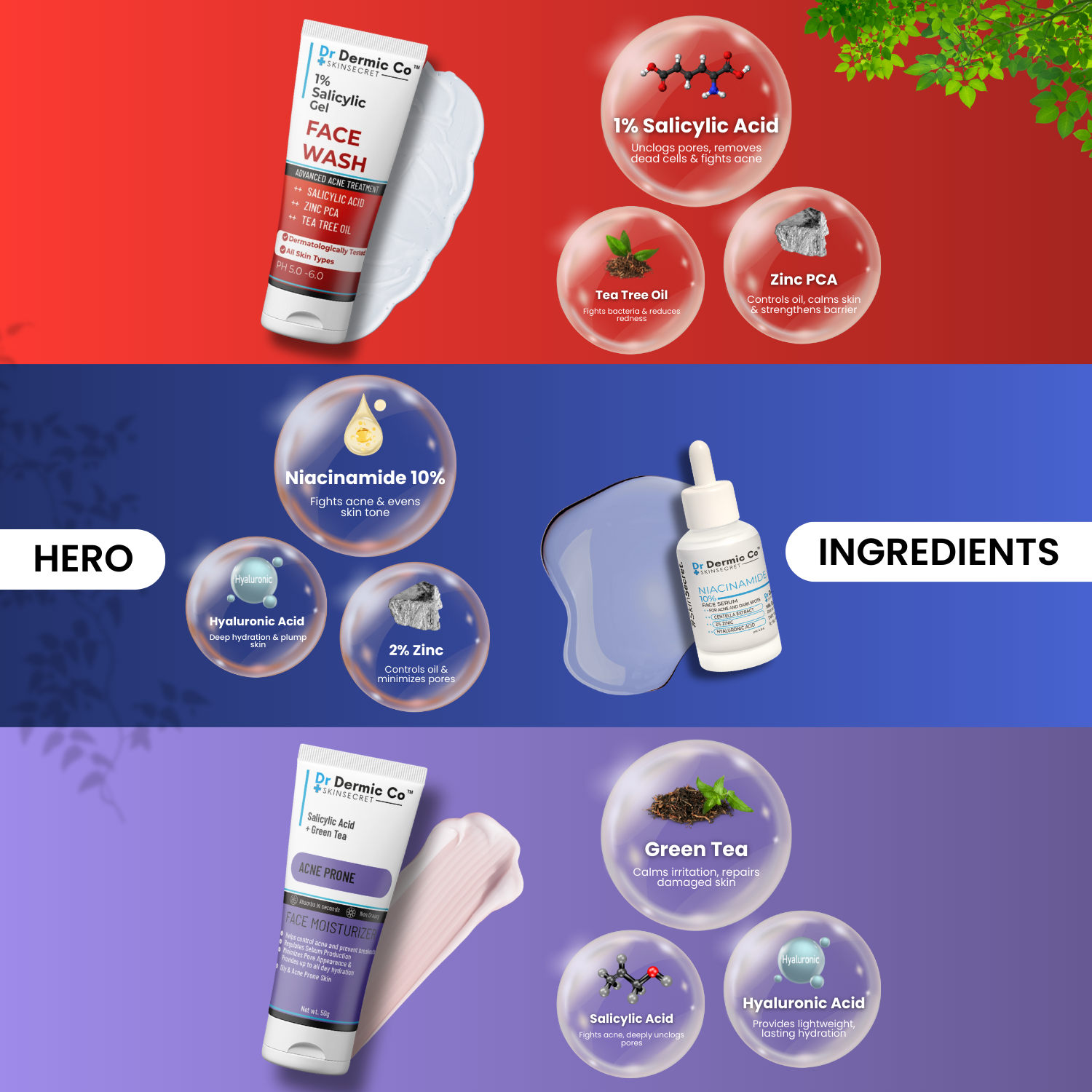 Acne kit (Salicylic Facewash + Niacinamide Serum + Acne Moisturiser) - Image 4