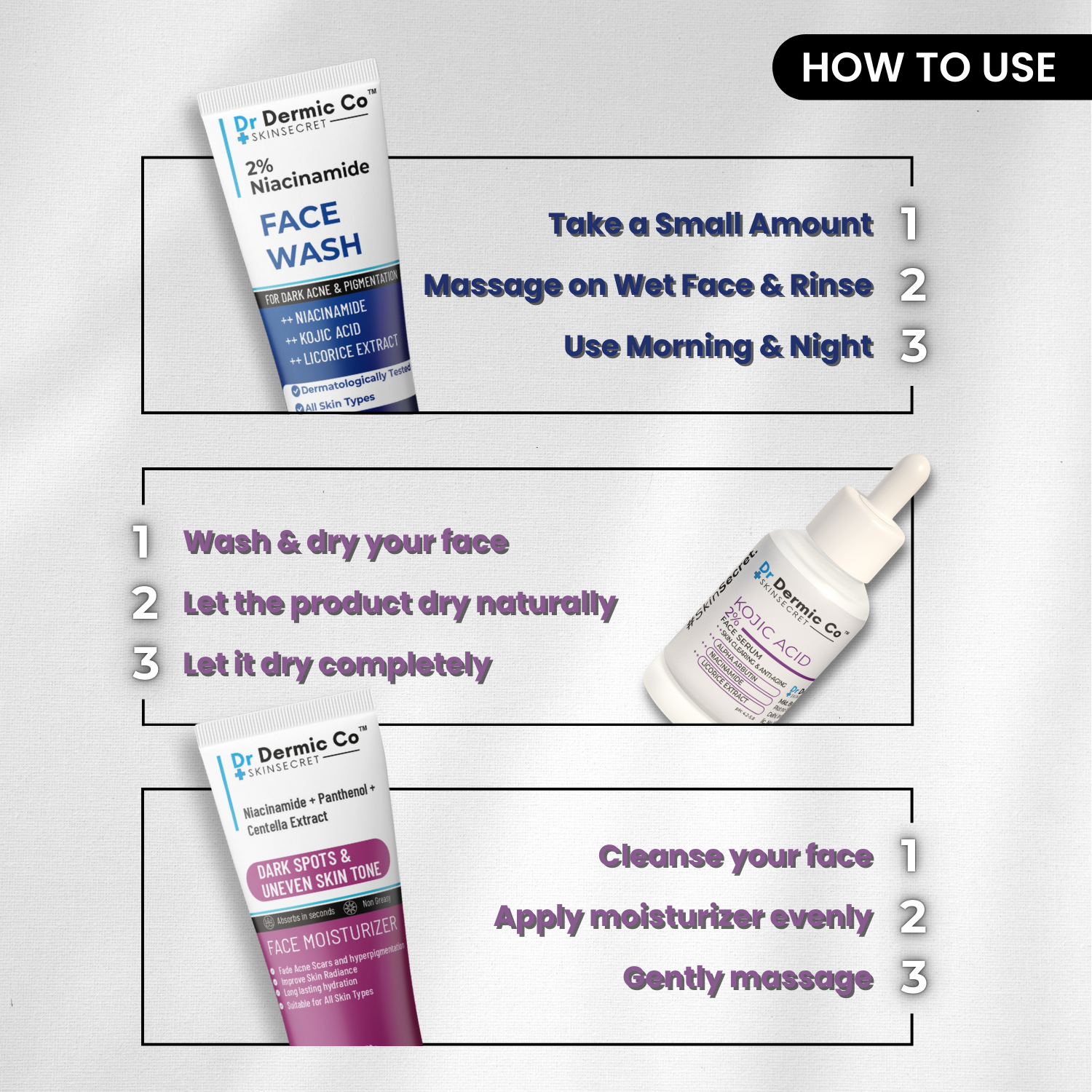 Full Pigmentation Kit (Niacinamide Facewash + Kojic Serum+ Dark Spots Moisturiser) - Image 5